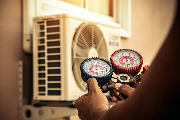 Professional Hvac Maintenance technician working in Drexel, NC